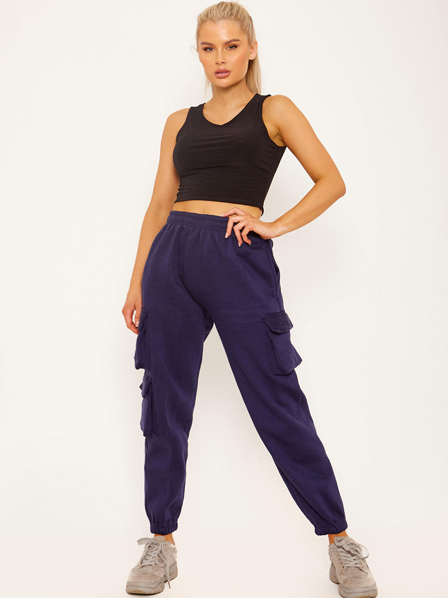 Utility Pocket Fleeced Cargo Jogger
