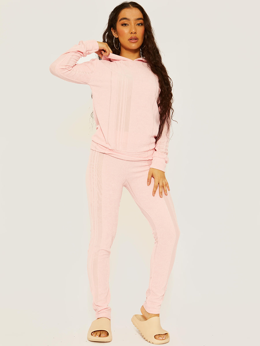 Towelling Fabric Mesh Insert Co-ord