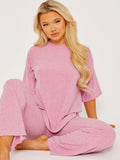 Oversized Ribbed Top & Trouser Co-ord