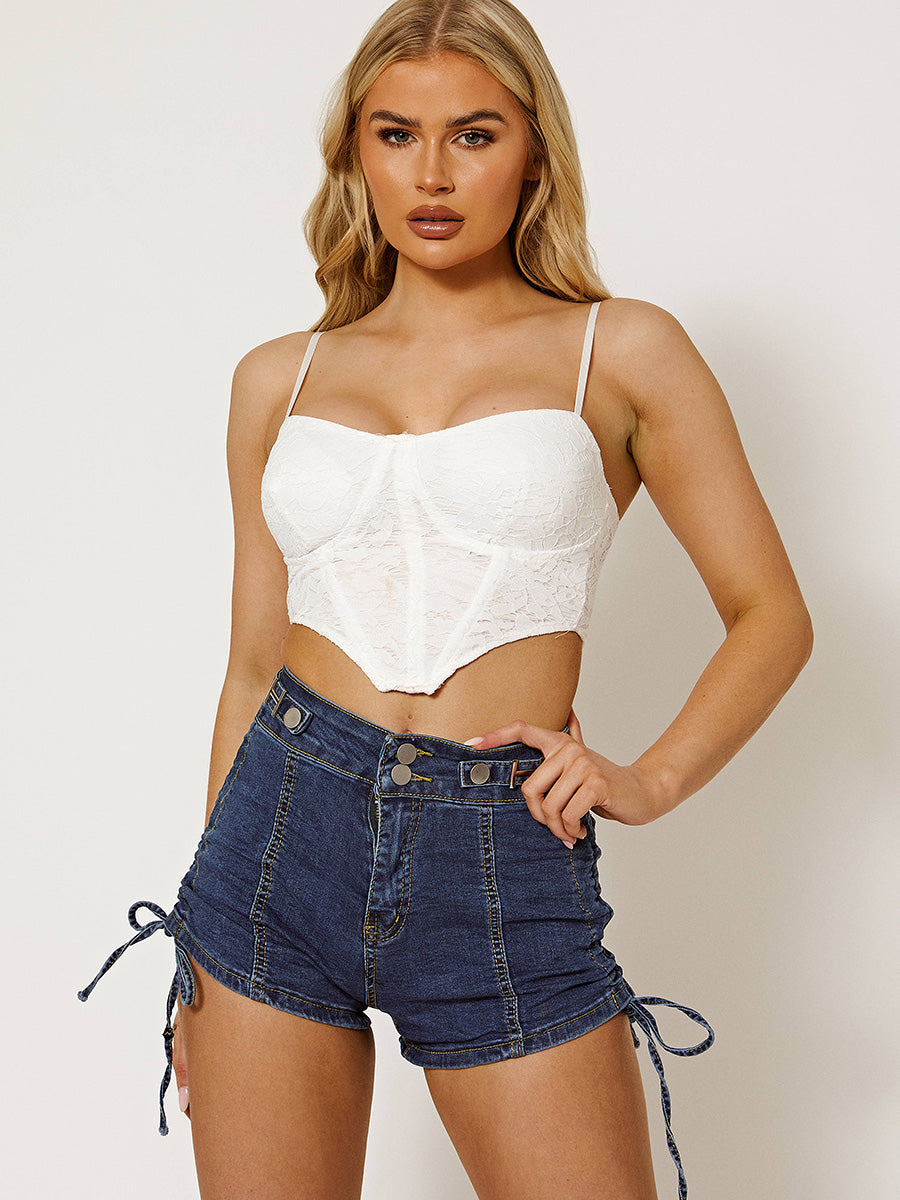 Structured Lace Corset Top