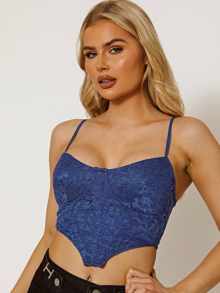 Structured Lace Corset Top