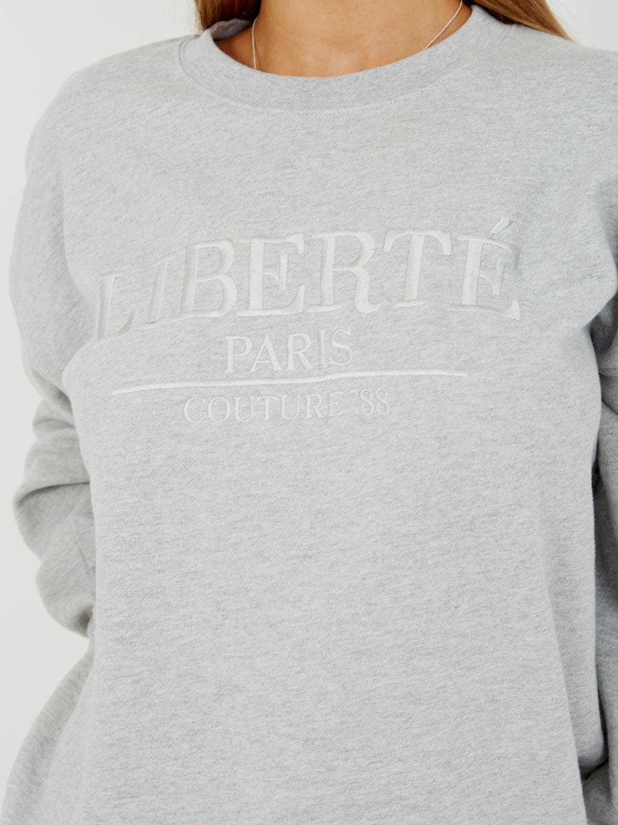 Embroidered Liberte Sweatshirt Jumper