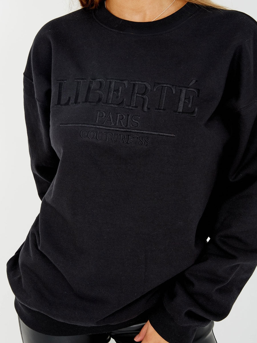 Embroidered Liberte Sweatshirt Jumper