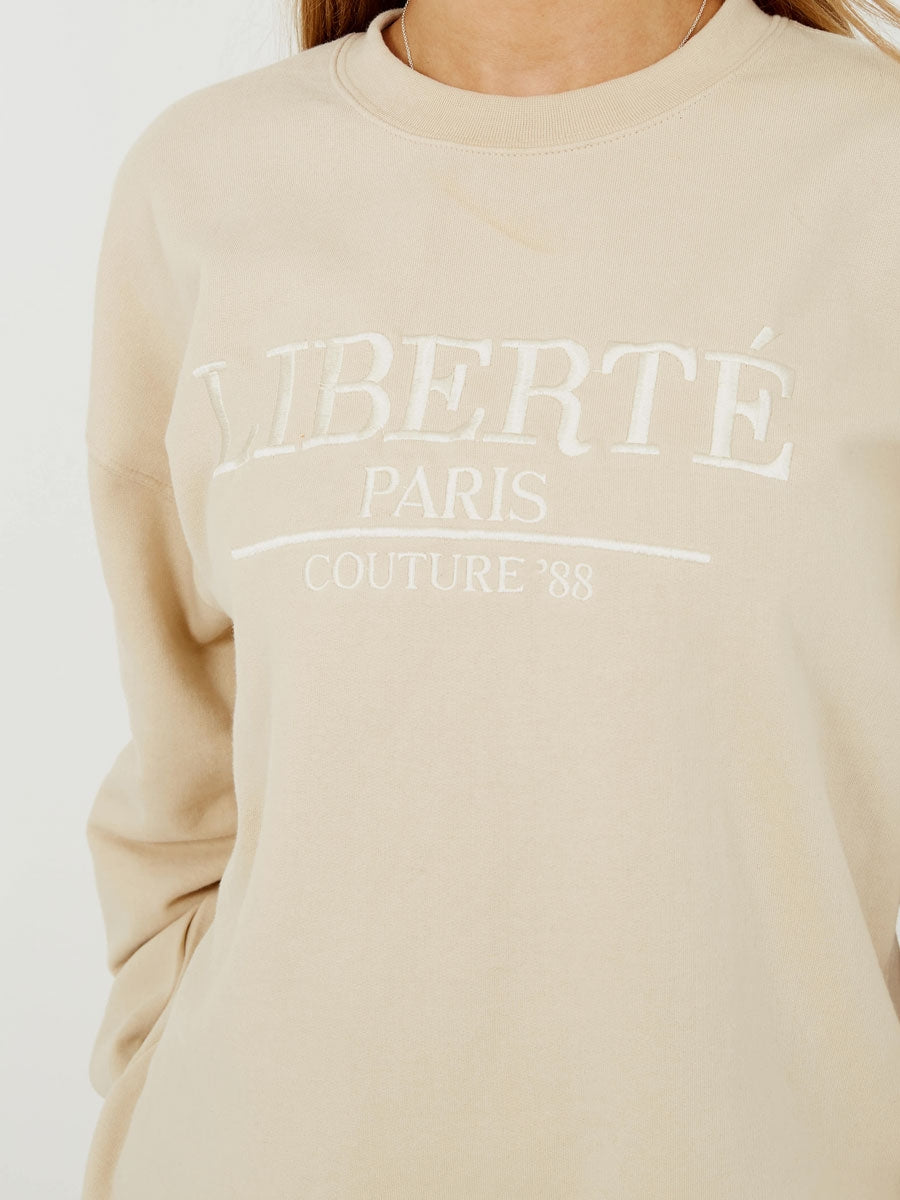 Embroidered Liberte Sweatshirt Jumper
