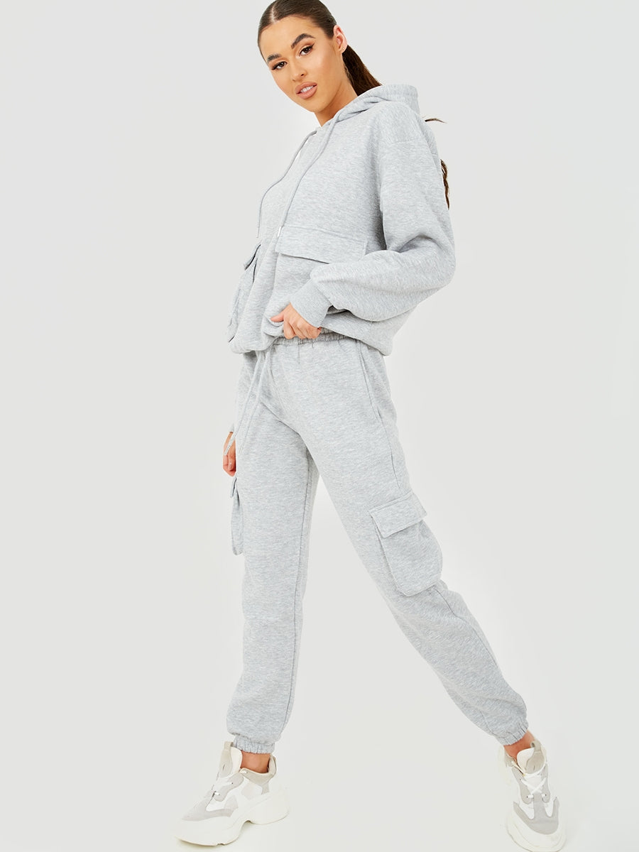 Utility Pocket Hooded Top & Trouser Fleece Co-ord