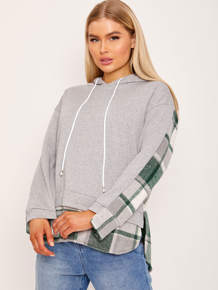 New Check Detail Hoodie