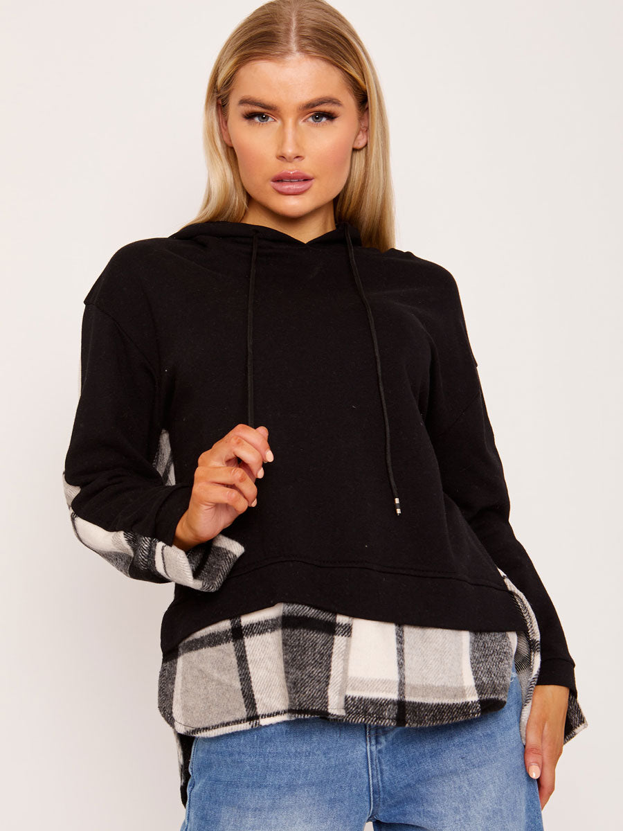 New Check Detail Hoodie