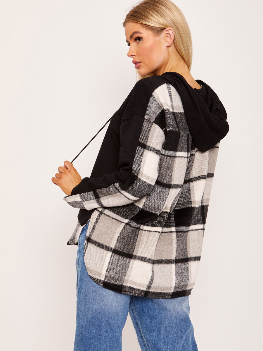 New Check Detail Hoodie