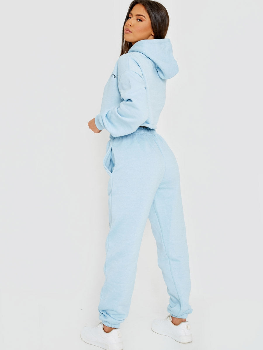 Los Angeles Cropped Hoodie & Jogger Fleece Co-ord