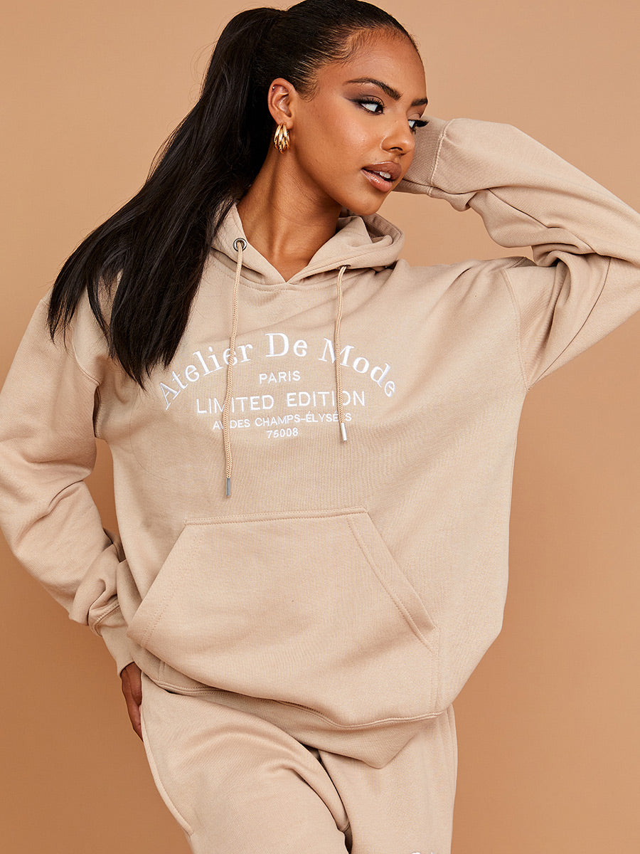 Embroidered Atelier De Mode Hoodie