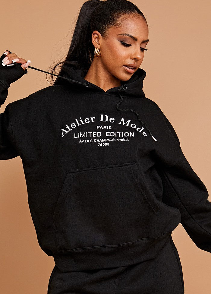 Embroidered Atelier De Mode Hoodie