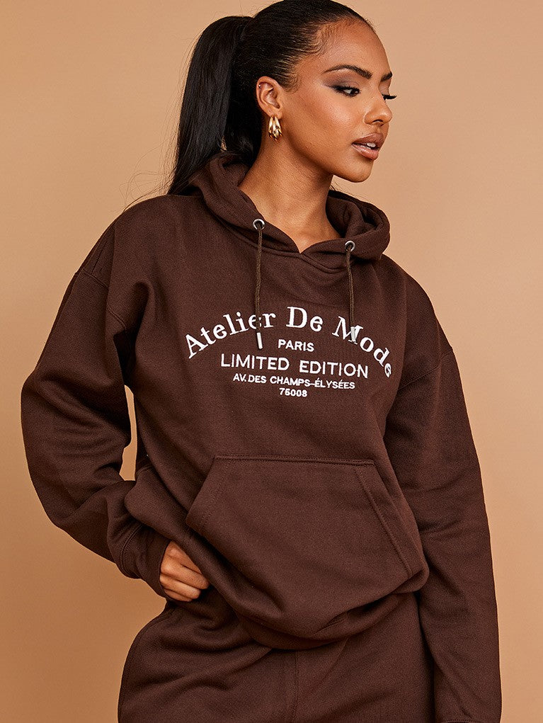 Embroidered Atelier De Mode Hoodie