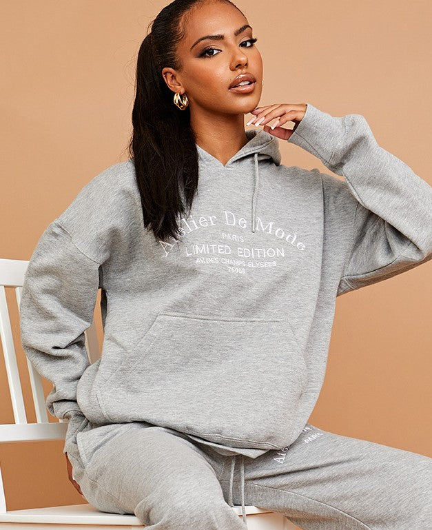 Embroidered Atelier De Mode Hoodie