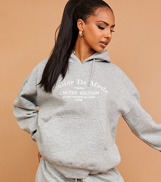 Embroidered Atelier De Mode Hoodie