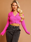 Knitted Cropped Cardigan