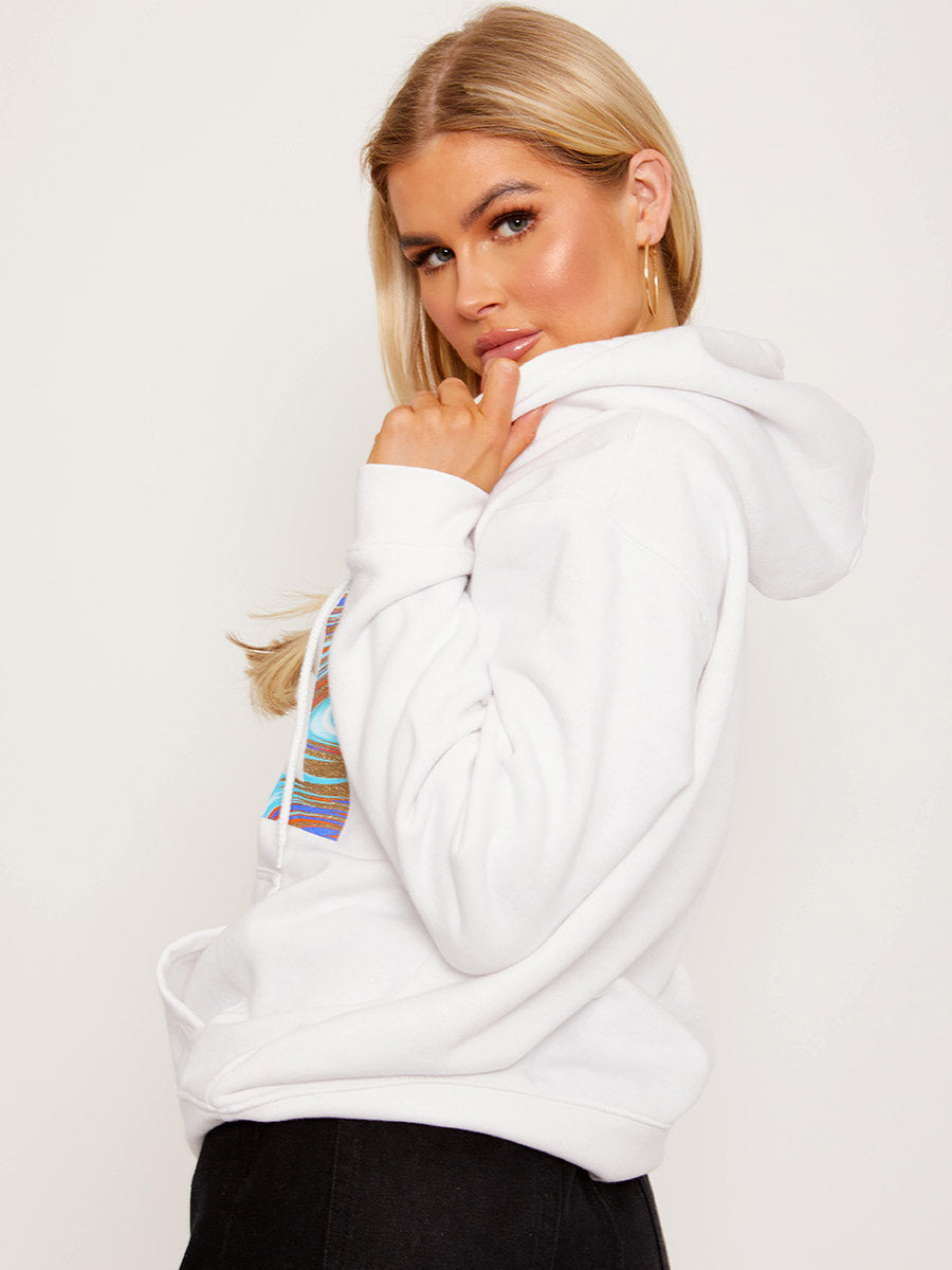 Mon Cheri Paris Graphic Fleeced Hoodie