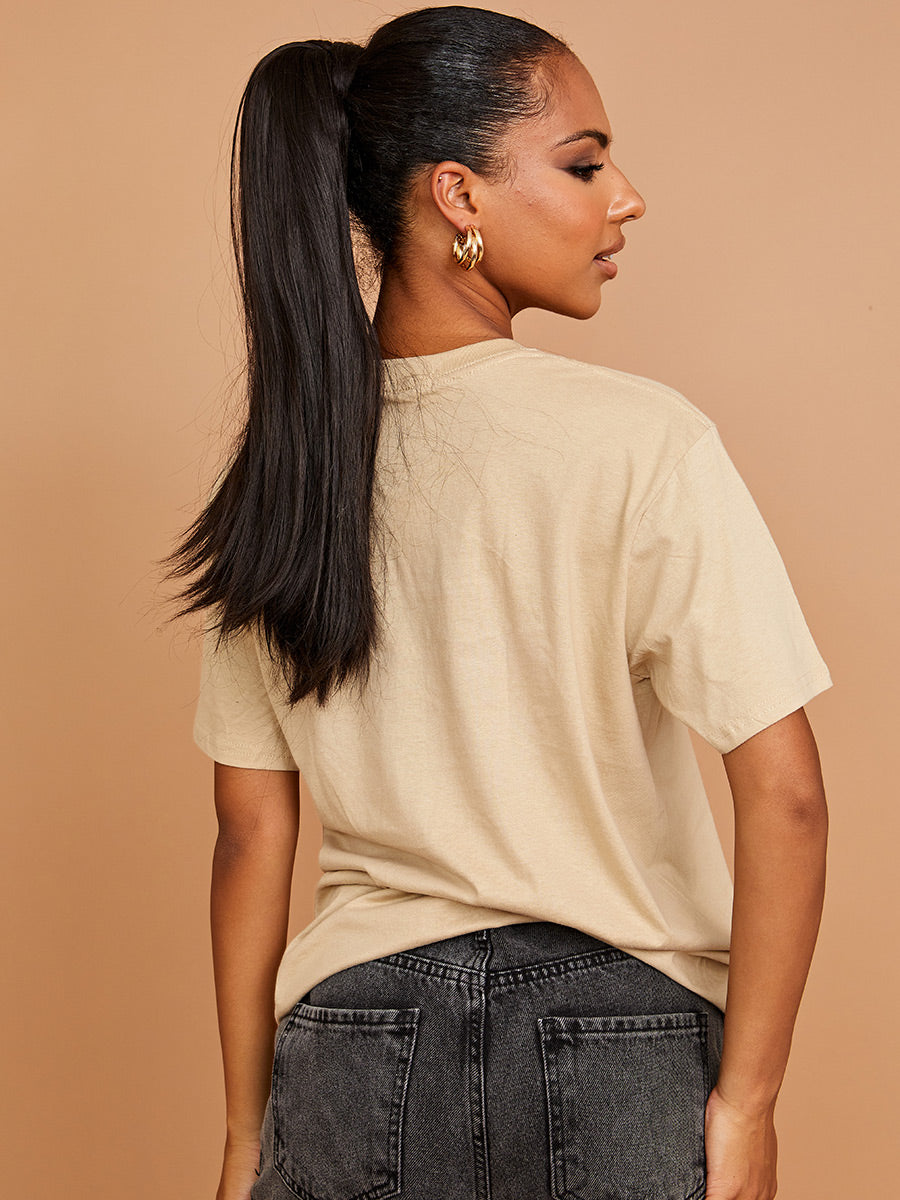 Chevron Lip Graphic Printed T-Shirt