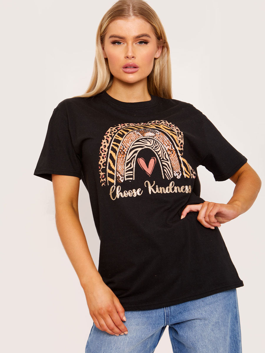 Choose Kindness Graphic Printed T-Shirt