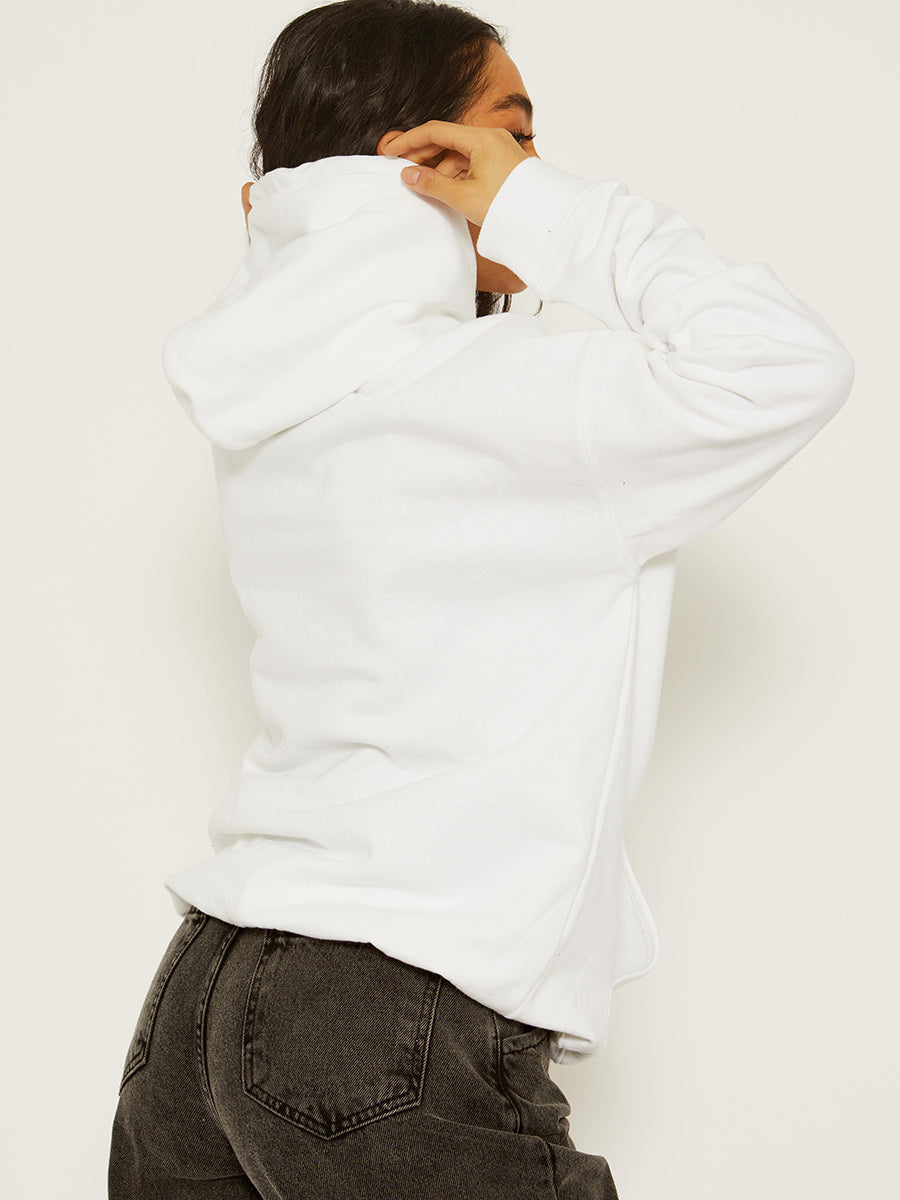 More Love Heart Graphic Print Hoodie