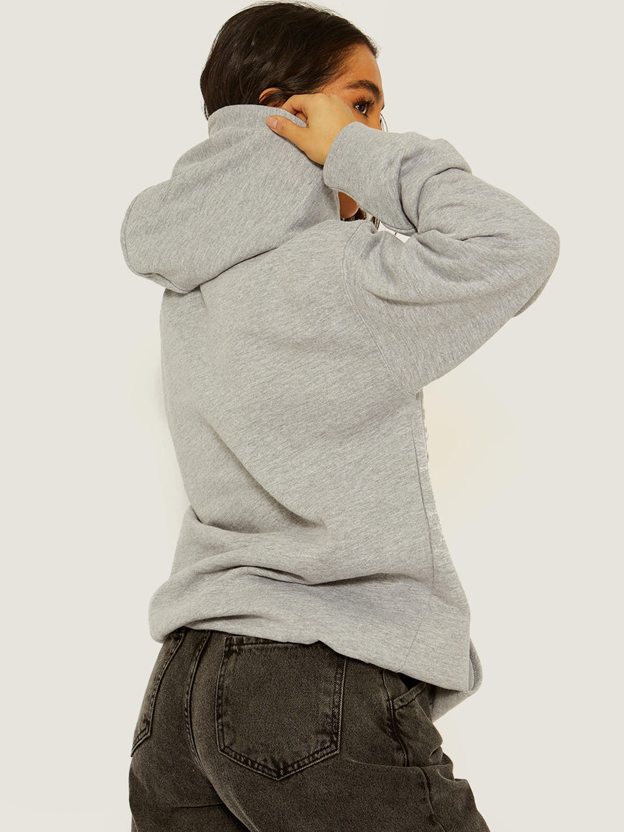More Love Heart Graphic Print Hoodie