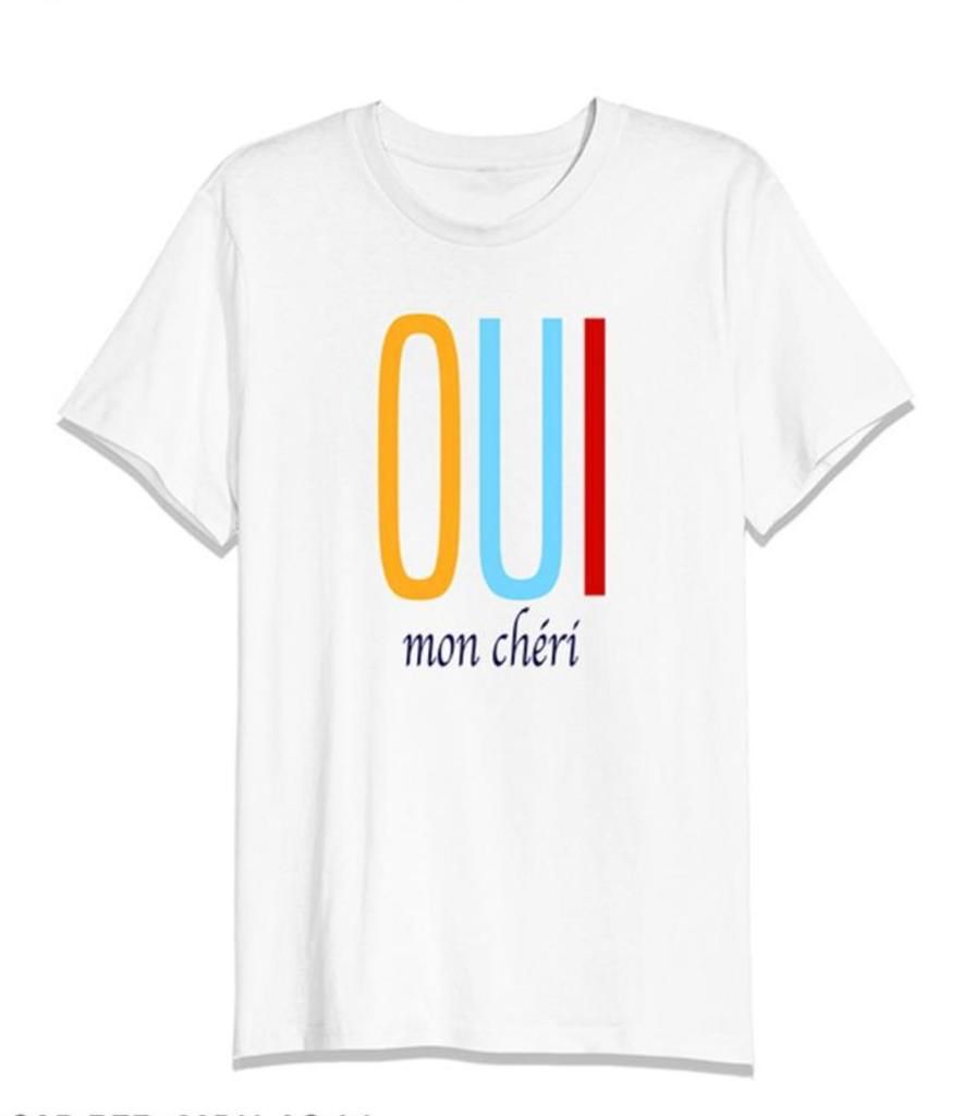 Oui Mon Cheri Graphic Printed T-Shirt