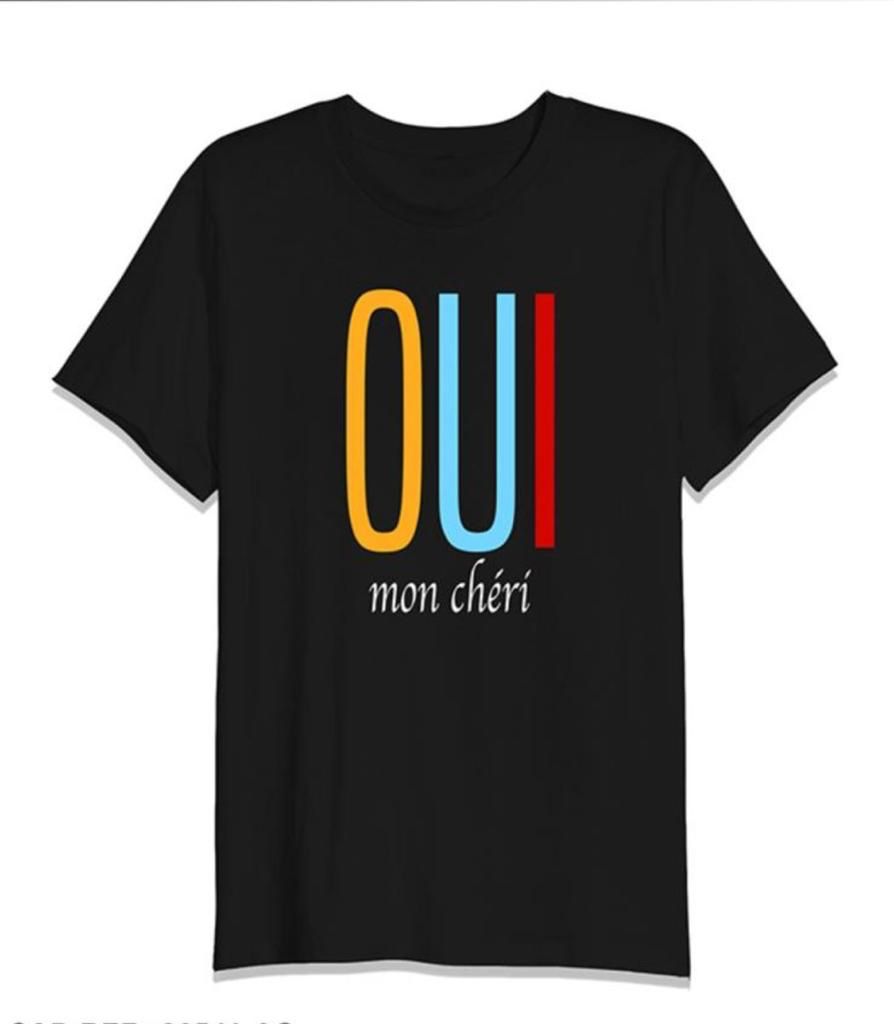 Oui Mon Cheri Graphic Printed T-Shirt