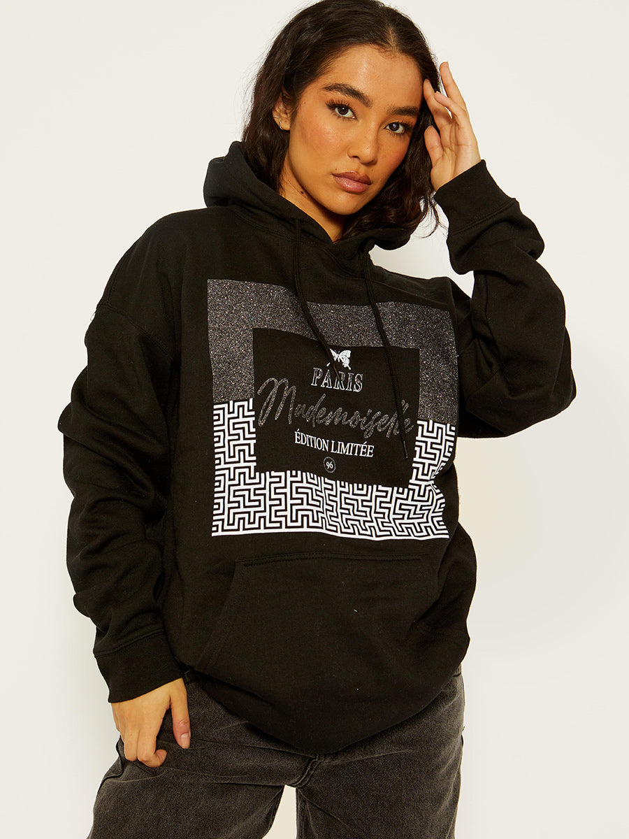 Mademoiselle Graphic Print Hoodie