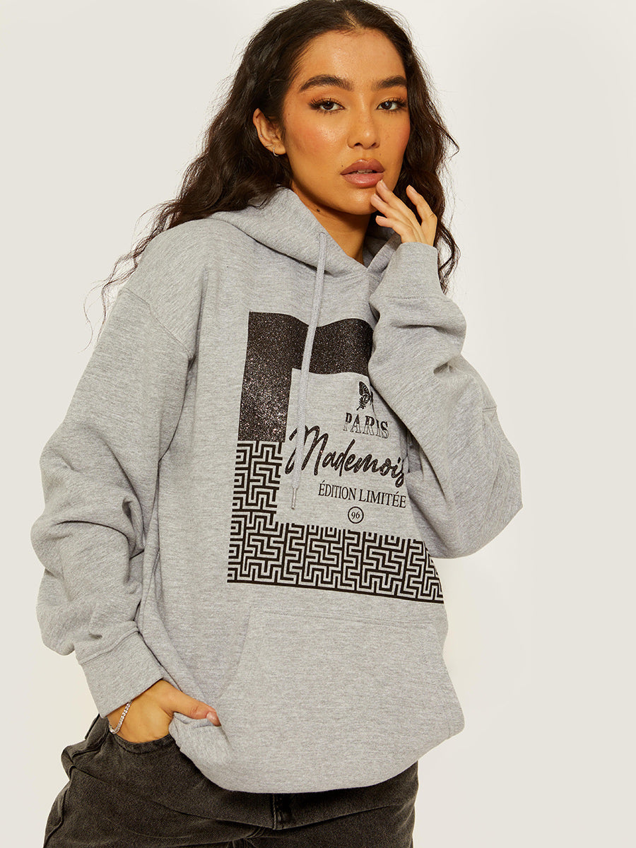 Mademoiselle Graphic Print Hoodie