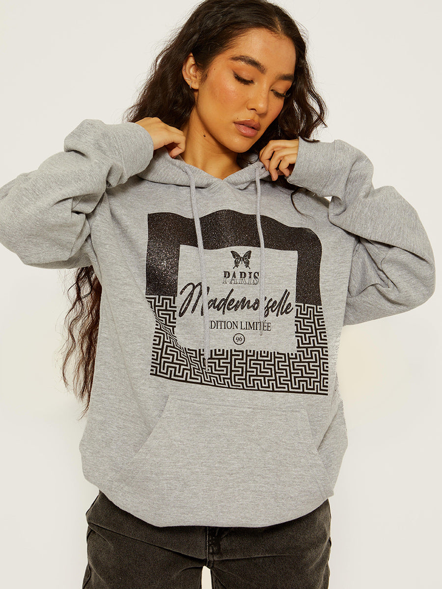 Mademoiselle Graphic Print Hoodie