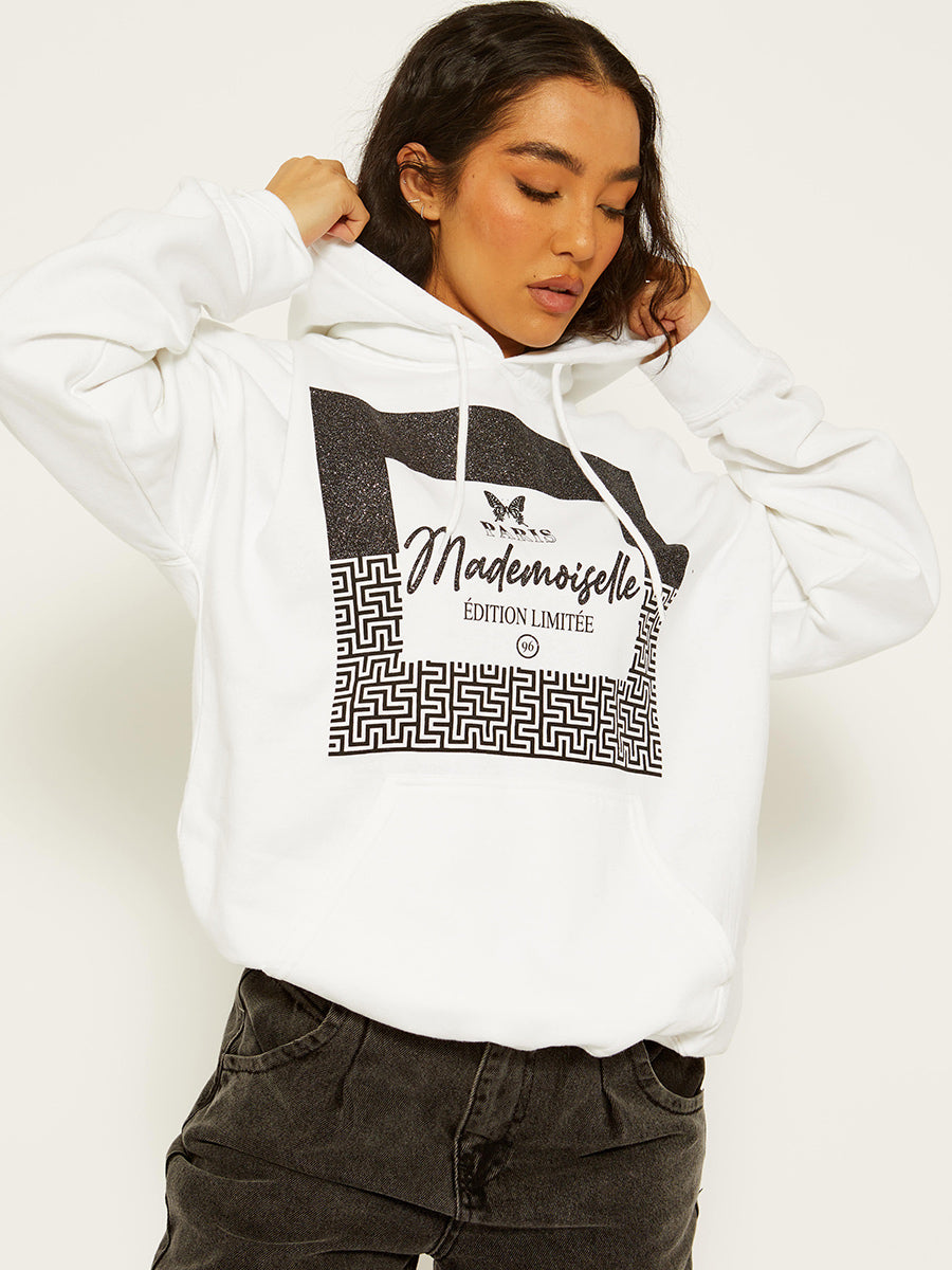 Mademoiselle Graphic Print Hoodie