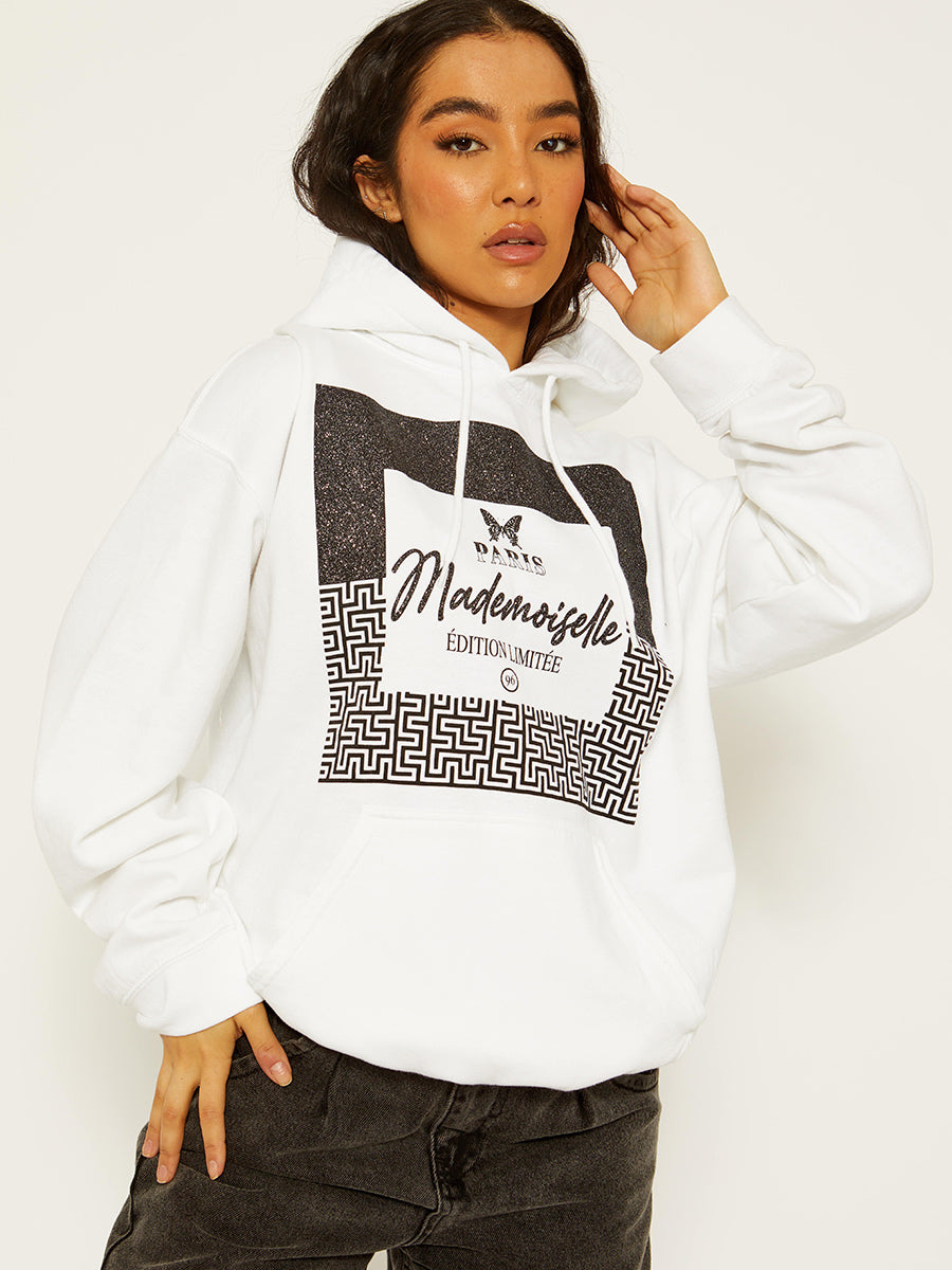 Mademoiselle Graphic Print Hoodie
