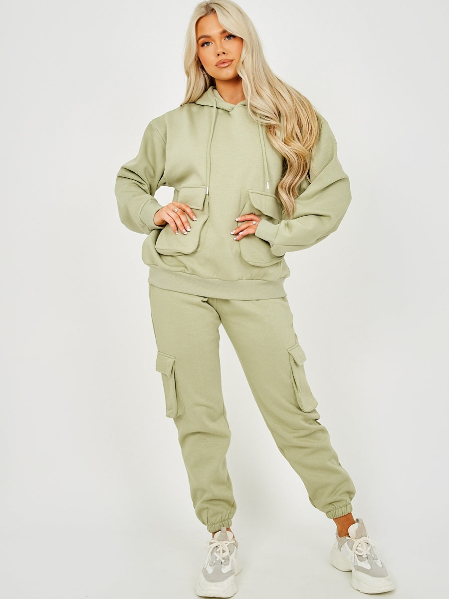 Utility Pocket Hooded Top & Trouser Fleece Co-ord