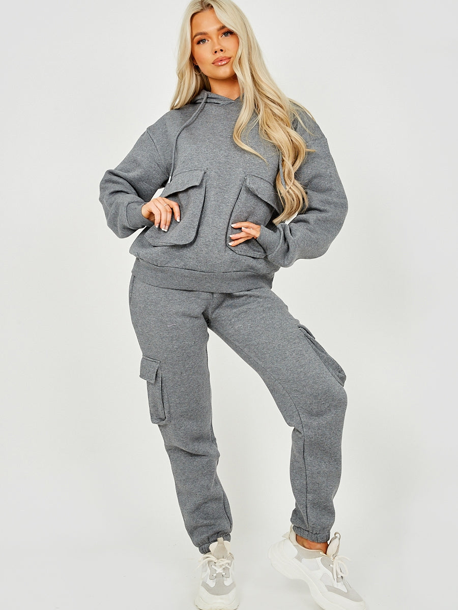 Utility Pocket Hooded Top & Trouser Fleece Co-ord