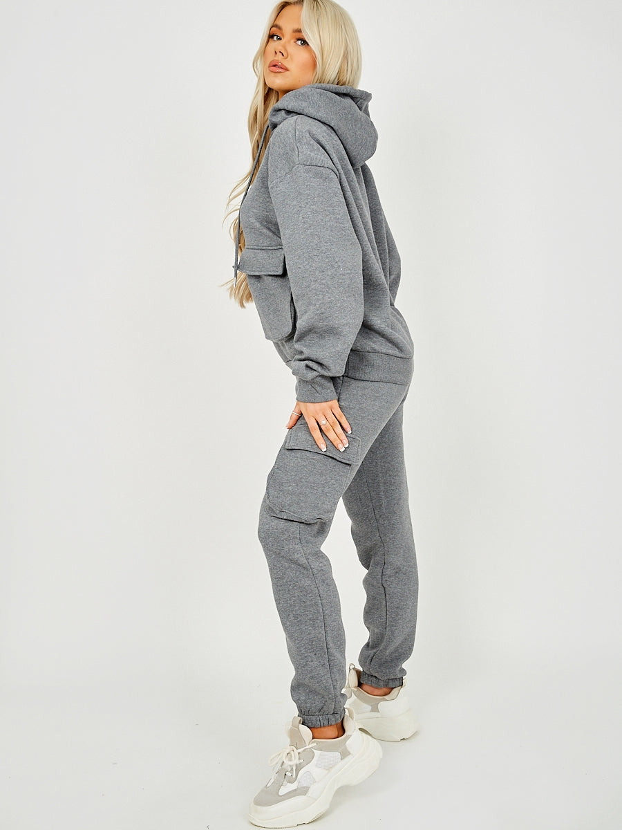 Utility Pocket Hooded Top & Trouser Fleece Co-ord