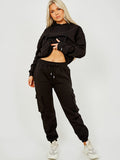 Utility Pocket Hooded Top & Trouser Fleece Co-ord