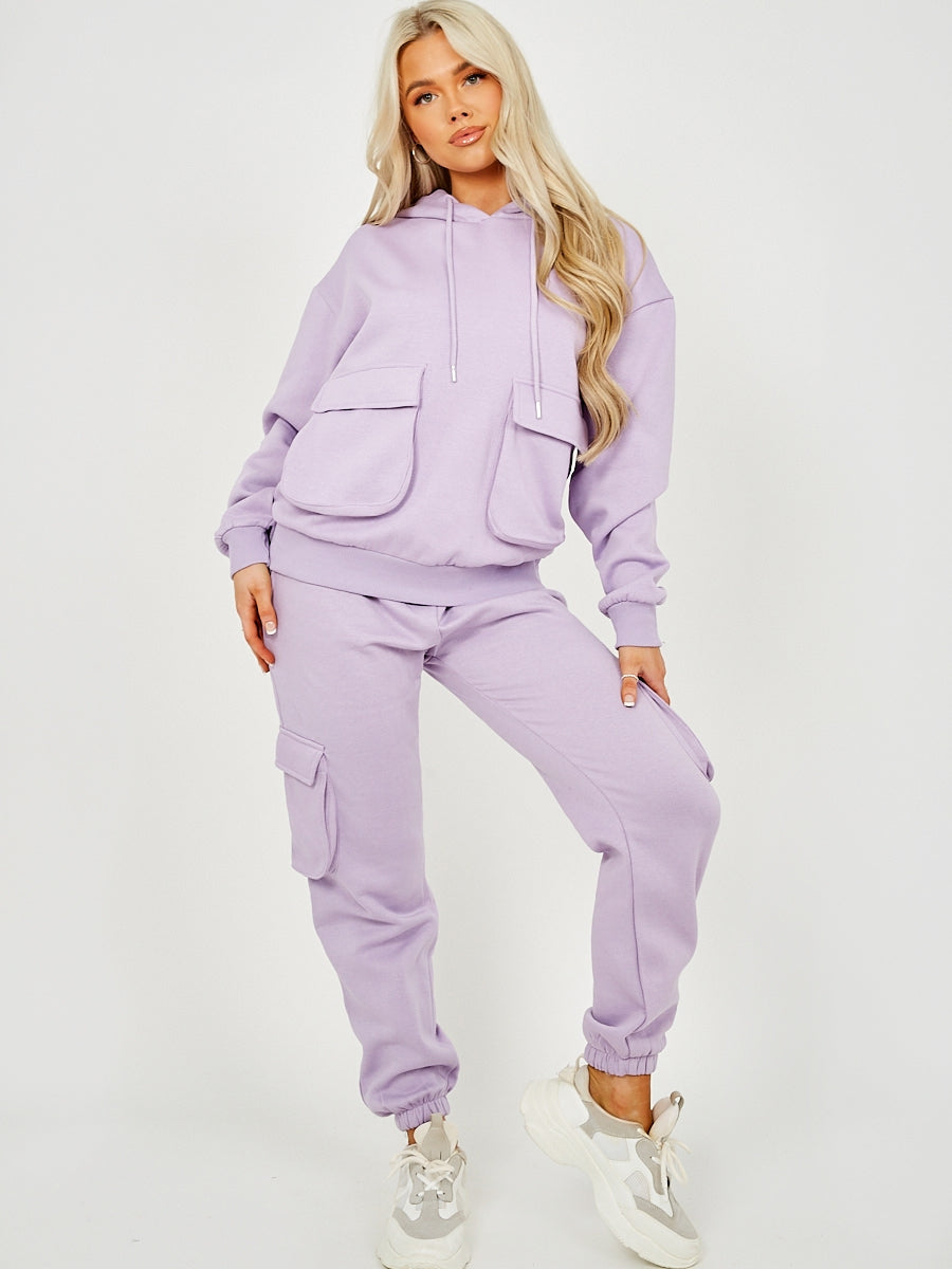 Utility Pocket Hooded Top & Trouser Fleece Co-ord
