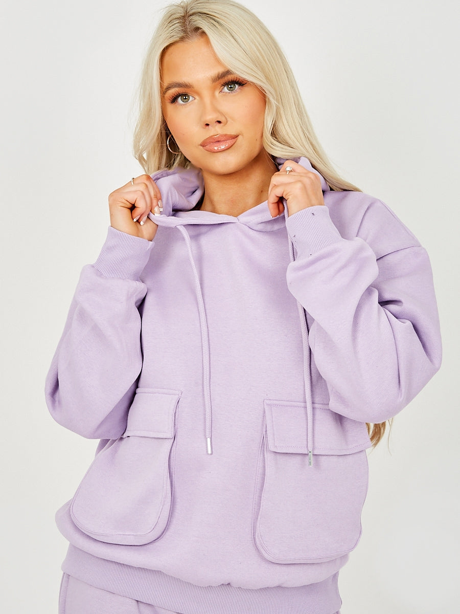 Utility Pocket Hooded Top & Trouser Fleece Co-ord