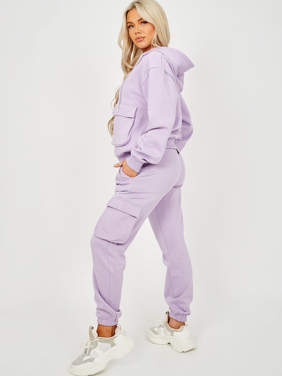 Utility Pocket Hooded Top & Trouser Fleece Co-ord