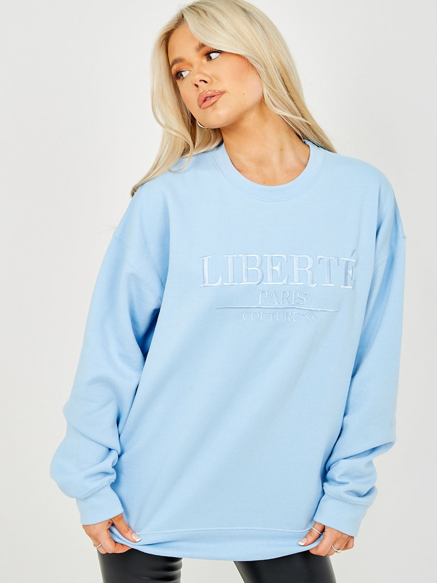 Embroidered Liberte Sweatshirt Jumper