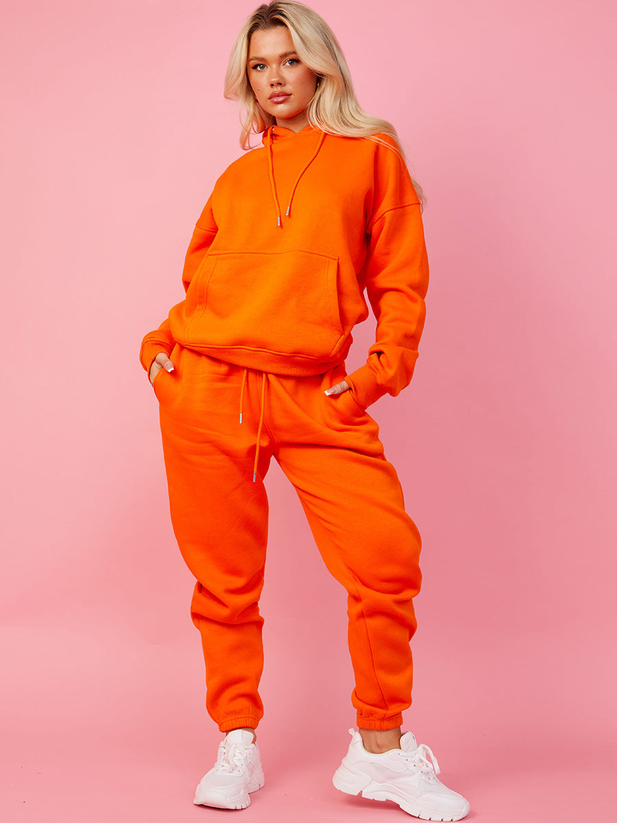 Oversized Hoodie & Jogger Fleeced Co-ord