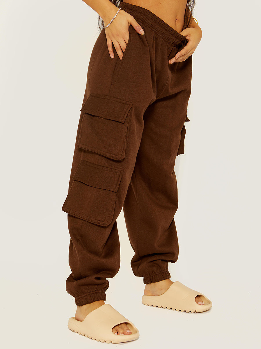Fleeced Crop Top & Cargo Jogger Co-ord
