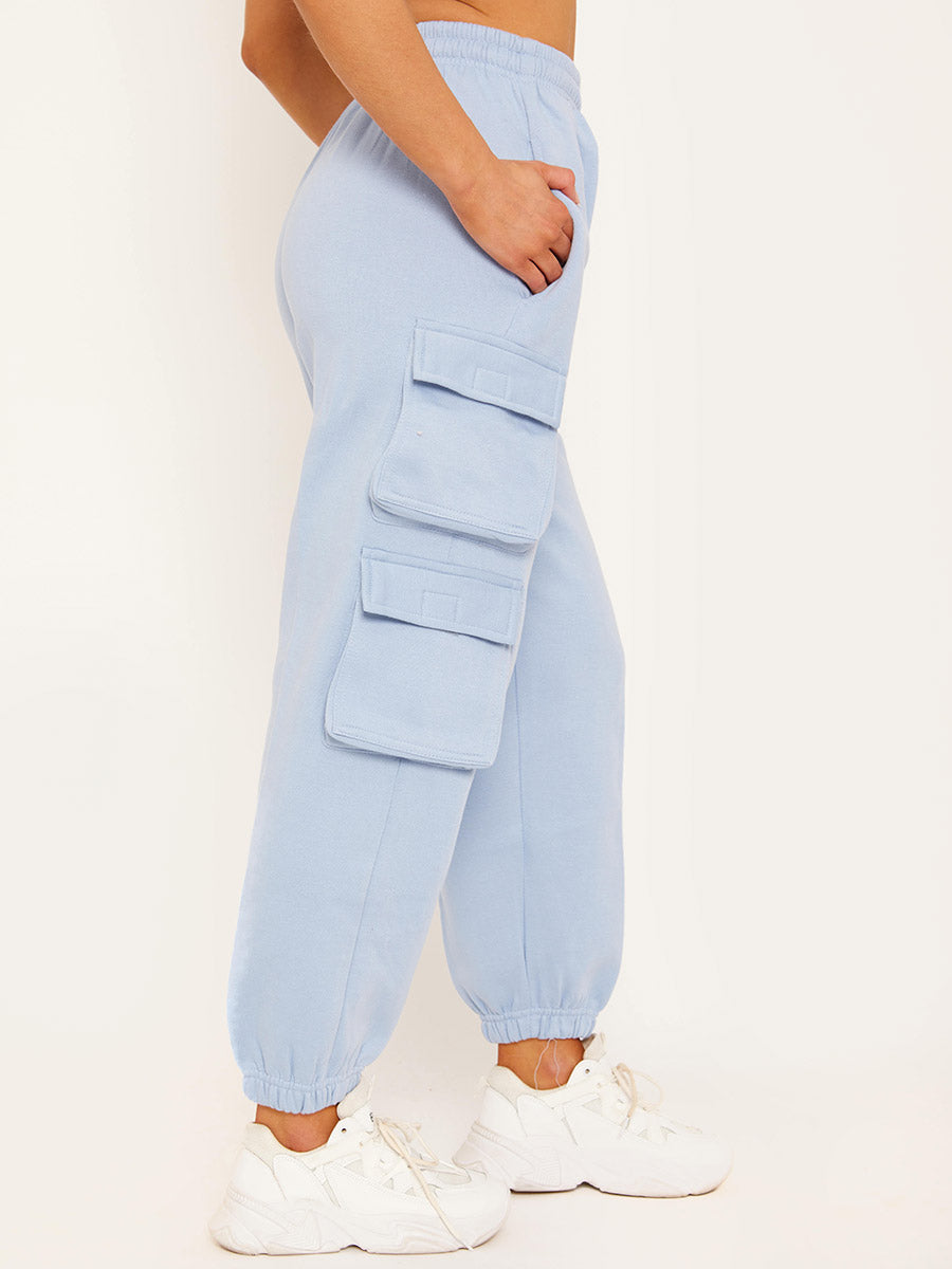 Fleeced Crop Top & Cargo Jogger Co-ord