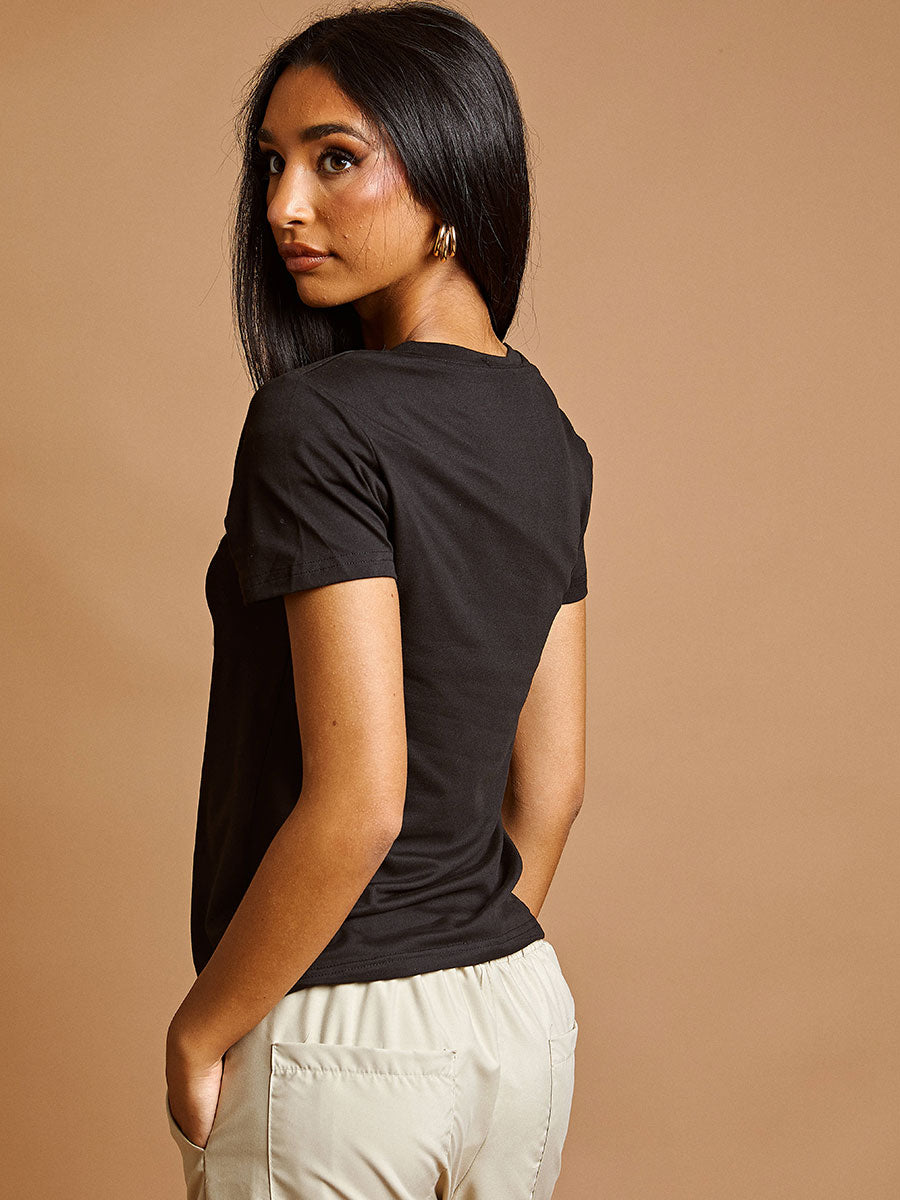 Sequin Teddy Applique T-Shirt