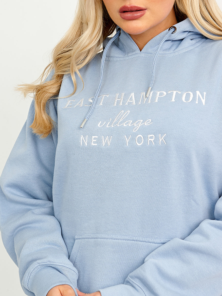 Embroidered East Hampton Hoodie