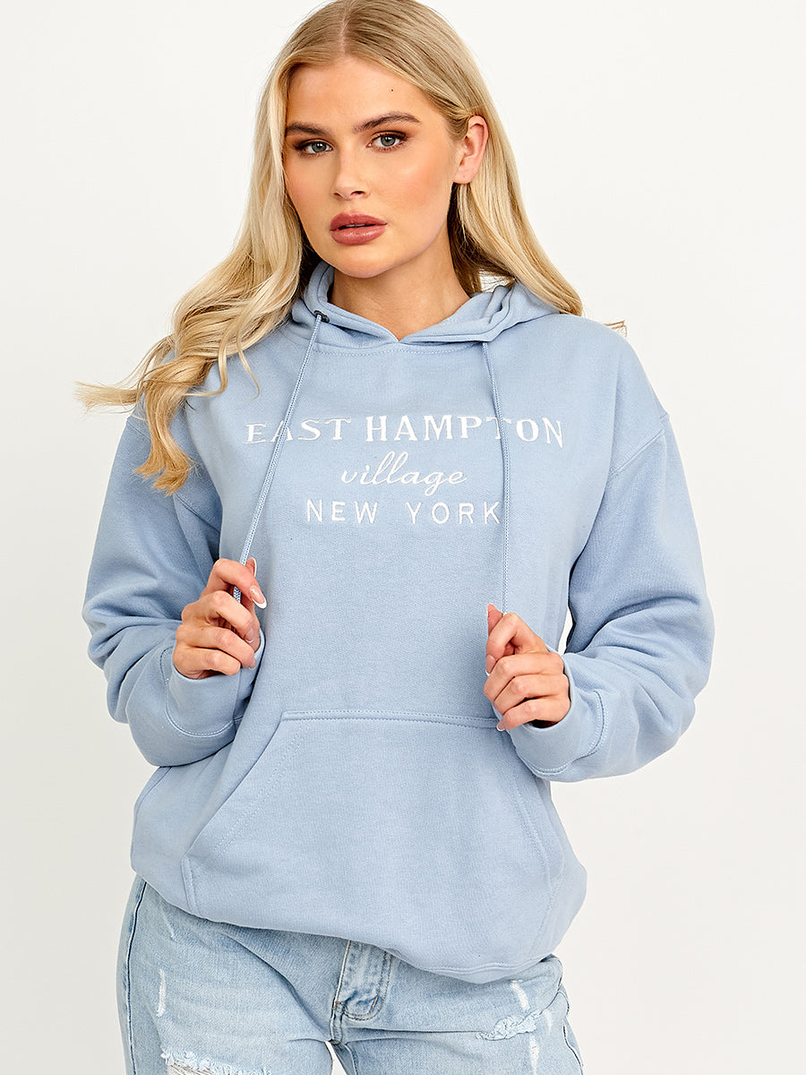 Embroidered East Hampton Hoodie