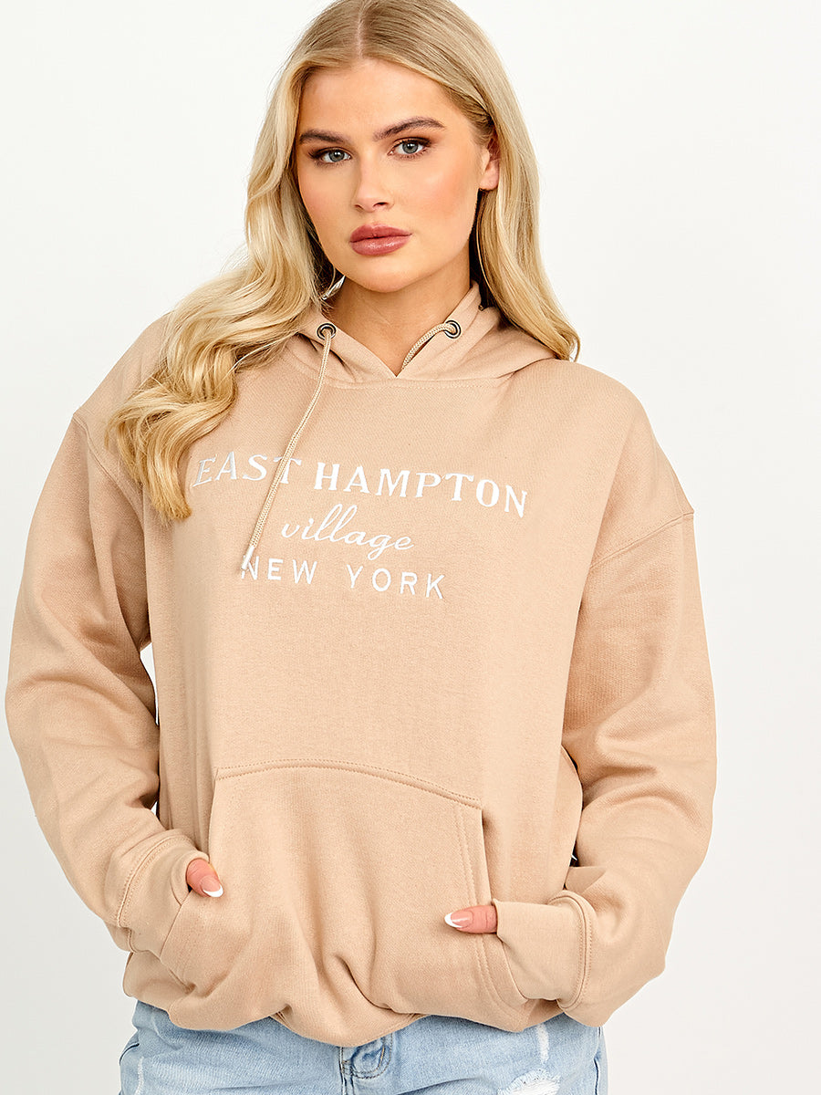 Embroidered East Hampton Hoodie