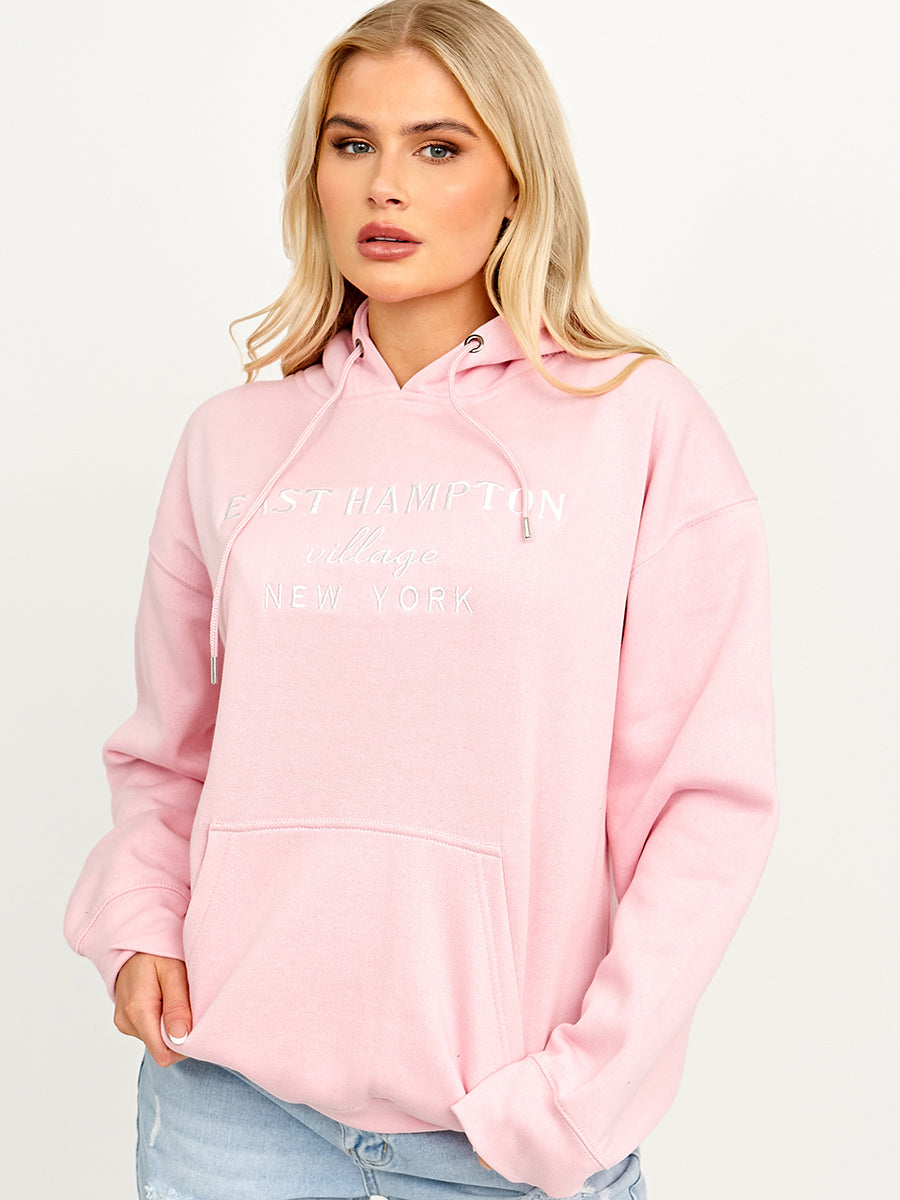 Embroidered East Hampton Hoodie