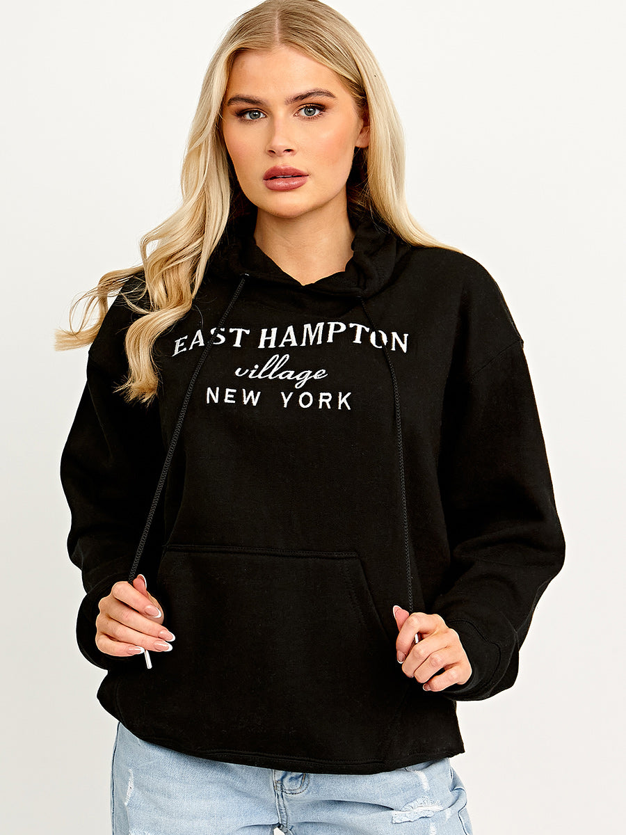 Embroidered East Hampton Hoodie