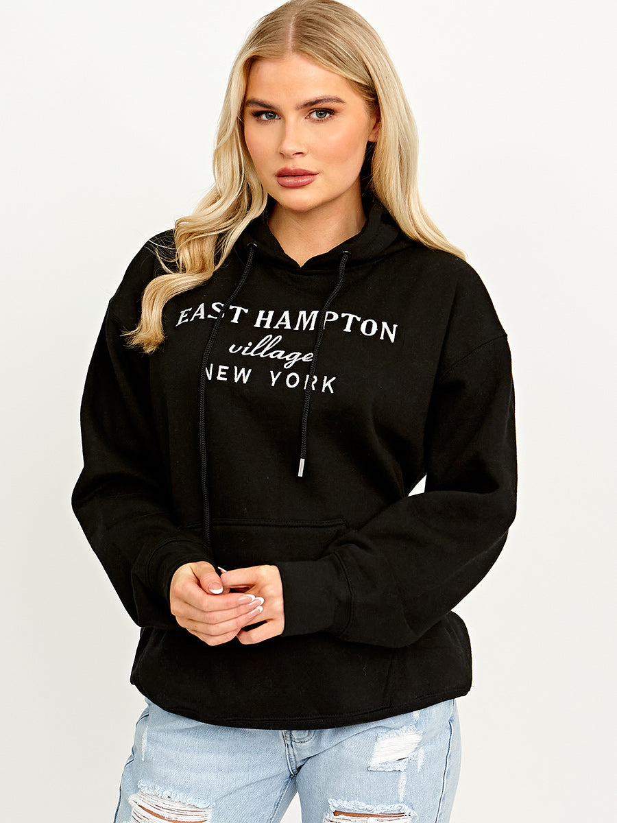 Embroidered East Hampton Hoodie
