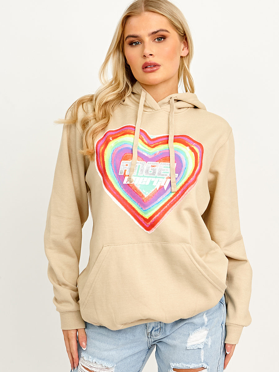 Angel Energy Graphic Print Hoodie